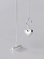 thumb 925 Sterling Silver Heart Minimalist Lariat Necklace 3