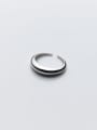 thumb 925 Sterling Silver Round Minimalist Band Ring 3