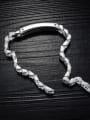thumb Titanium Steel Geometric Hip Hop Bracelet 3
