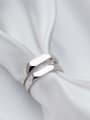 thumb 925 Sterling Silver  Minimalist  Romantic Face Couple Ring Free Size Ring 3