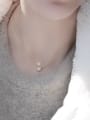 thumb Brass Freshwater Pearl Minimalist Choker Necklace 1