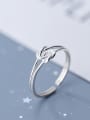 thumb 925 Sterling Silver  Minimalist  Rope Knot Free Size Ring 0