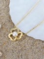 thumb 925 Sterling Silver Freshwater Pearl Flower Minimalist Necklace 1