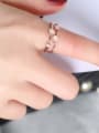 thumb Titanium Steel Heart Minimalist Stackable Ring 1