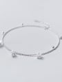 thumb 925 Sterling Silver  Minimalist  Cubic Zirconia Geometric Anklet 2