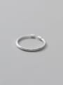 thumb 925 Sterling Silver  Minimalist  Line Knot Band Ring 0