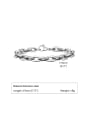 thumb Stainless steel Irregular Hip Hop Link Bracelet 3