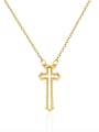 thumb 925 Sterling Silver Hollow Cross Minimalist Necklace 0
