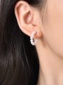 thumb Stainless steel Imitation Pearl Geometric Minimalist Stud Earring 1