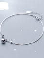 thumb 925 Sterling Silver Round Cute bell Anklet 1