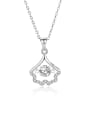 thumb 925 Sterling Silver Moissanite Irregular Dainty Necklace 4