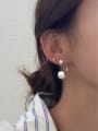 thumb 925 Sterling Silver Ball Minimalist Hook Earring 1