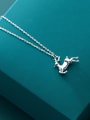 thumb 925 Sterling Silver Deer Minimalist Necklace 4