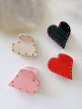 thumb Cellulose Acetate Cute Heart Jaw Hair Claw 1