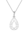 thumb 925 Sterling Silver Water Drop Minimalist Necklace 3