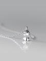 thumb 925 Sterling Silver Cubic Zirconia Angel Minimalist Necklace 2