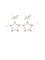 thumb Alloy With Imitation Gold Plated Fashion Hollow Star Drop Earrings 3