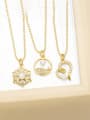 thumb Brass Cubic Zirconia Heart Trend Necklace 0