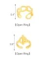 thumb Brass Hollow Geometric Minimalist Band Ring 4