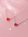 thumb 925 sterling silver Simple fashion heart pendant necklace 2
