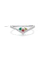 thumb 925 Sterling Silver Crown Cute Band Ring 2