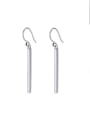 thumb 925 Sterling Silver Geometric Minimalist Hook Earring 4