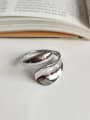 thumb 925 Sterling Silver  Smooth Water Drop Minimalist Band Ring 1