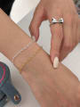 thumb 925 Sterling Silver Hollow  Heart Minimalist Link Bracelet 3
