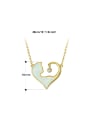 thumb 925 Sterling Silver Opal Heart Minimalist Necklace 2