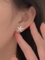 thumb 925 Sterling Silver Asymmetrical  Sea Star Trend Stud Earring 4