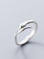 thumb 925 Sterling Silver Minimalist  Snake  Free Size Ring 3