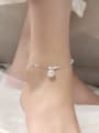 thumb 925 Sterling Silver Bell Minimalist  Anklet 2
