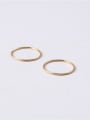 thumb Titanium With Imitation Gold Plated Simplistic Round Band Rings 2
