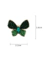 thumb Brass Rhinestone Butterfly Minimalist Brooch 3