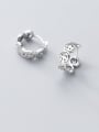 thumb 925 Sterling Silver Face Vintage Stud Earring 0