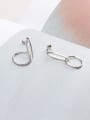 thumb 925 Sterling Silver Hollow Round  Minimalist Drop Earring 2