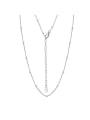 thumb 925 Sterling Silver Minimalist Chain Necklace 4
