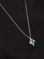 thumb 925 Sterling Silver Cubic Zirconia Star Minimalist Necklace 3