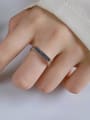 thumb 925 Sterling Silver Cubic Zirconia Geometric Vintage Band Ring 1