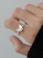 thumb 925 Sterling Silver Butterfly Cute Band Ring 1