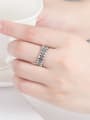 thumb 925 Sterling Silver Star Vintage Stackable Ring 1