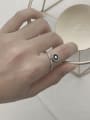 thumb Vintage  Sterling Silver With Platinum Plated Simplistic Round Free Size Rings 1