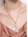thumb 925 Sterling Silver Freshwater Pearl Irregular Minimalist Necklace 1