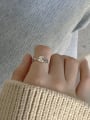 thumb 925 Sterling Silver With  Vintage  Geometric  Boy Free Size Rings 2