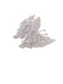 thumb Copper Cubic Zirconia White Butterfly Cute Brooches 1