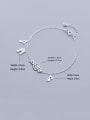 thumb 925 Sterling Silver  Minimalist  Musical notes with diamonds Link Bracelet 1