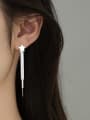 thumb Stainless steel Tassel Minimalist Threader Earring 1