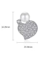 thumb Copper Cubic Zirconia Heart Dainty Stud Earring 2