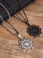 thumb Stainless steel Hollow  Flower Hip Hop Necklace 1