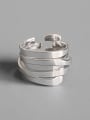 thumb 925 Sterling Silver Simple Multi-layer Winding Ring 3